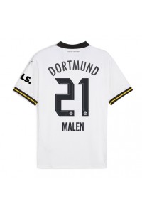 Borussia Dortmund Donyell Malen #21 Jalkapallovaatteet Kolmaspaita 2024-25 Lyhythihainen